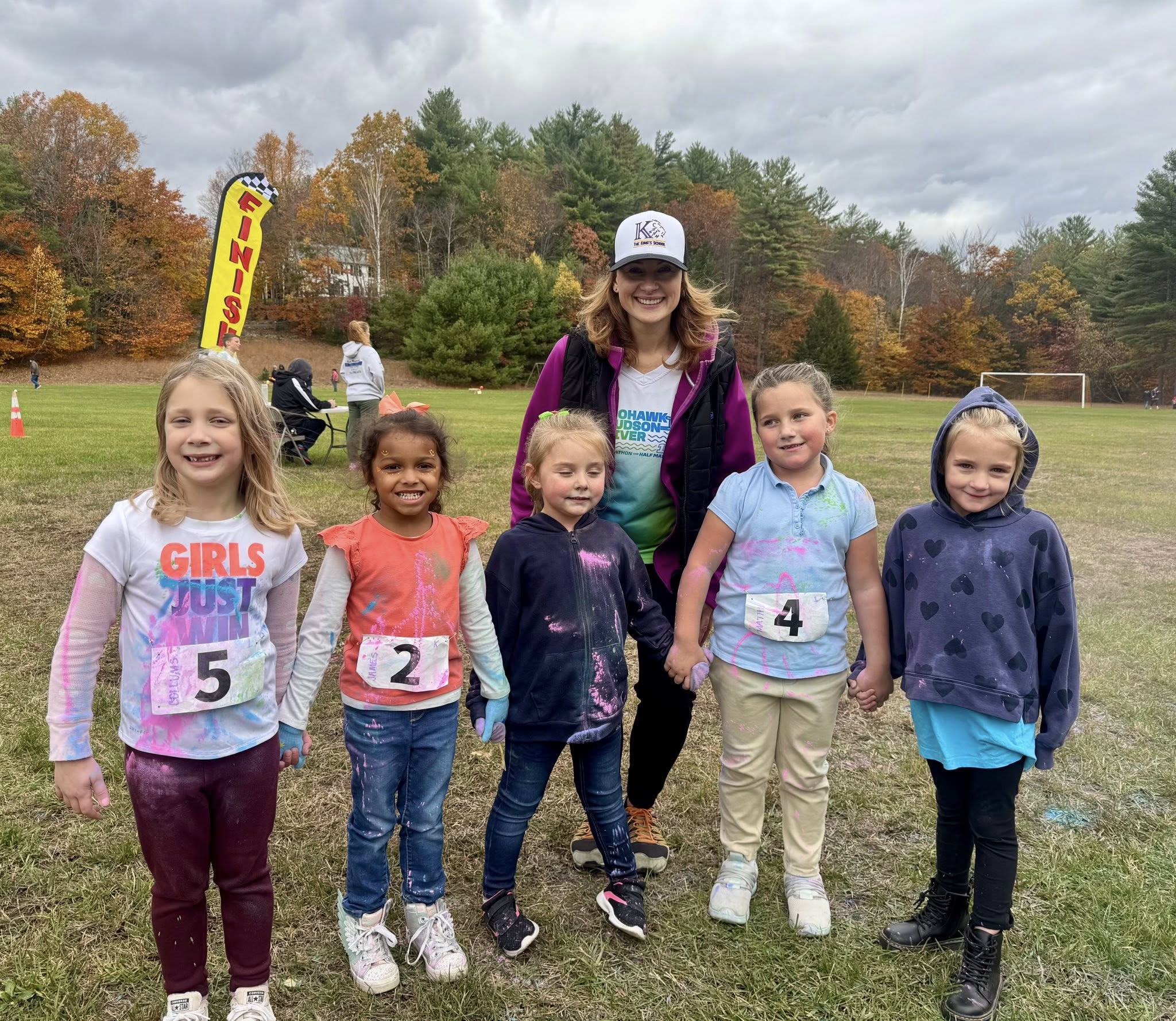 Elementary students at the annual Fun Run